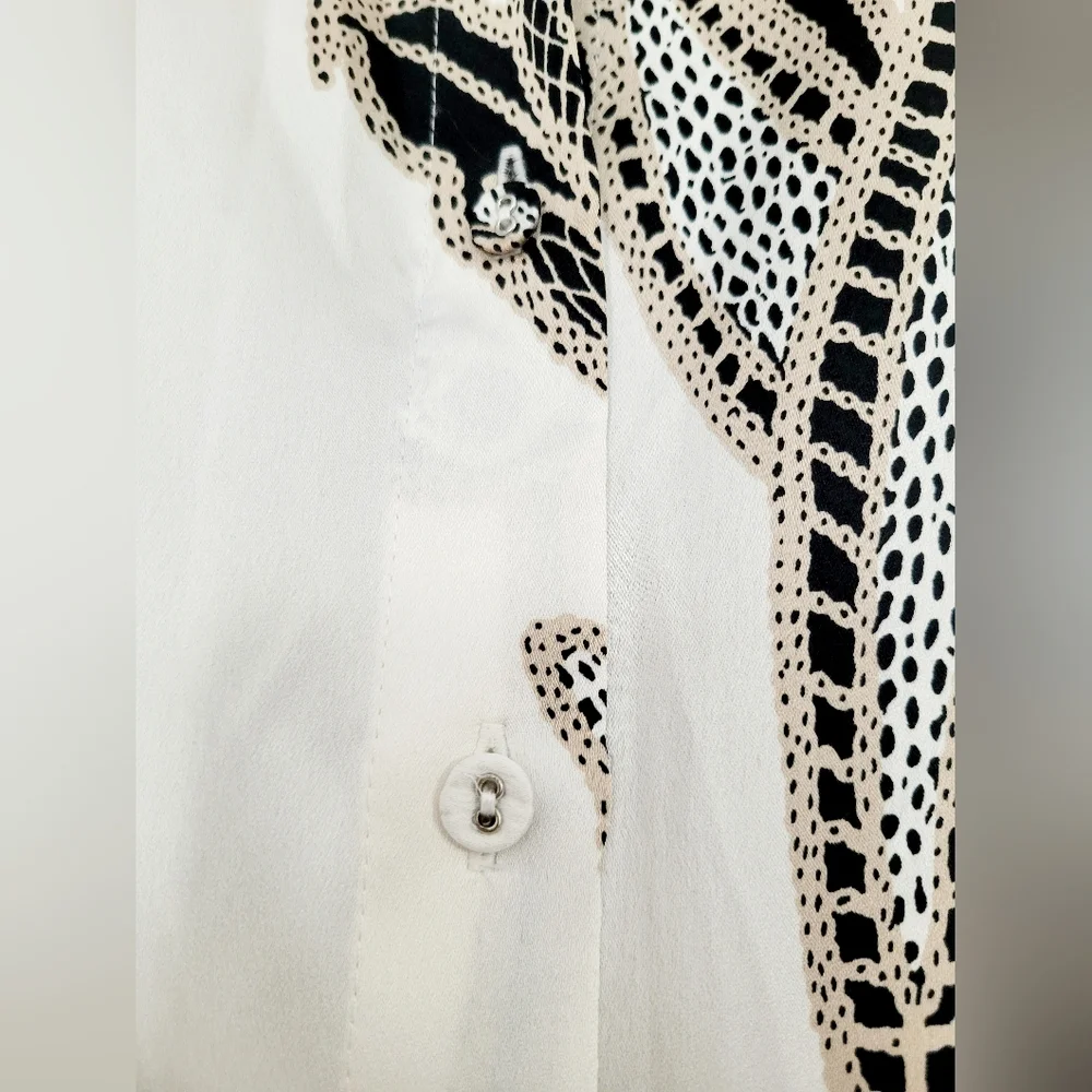 White House Black Marker Women's Business Office Gorgeous Blouse Buttons Small - Picture 6 of 16